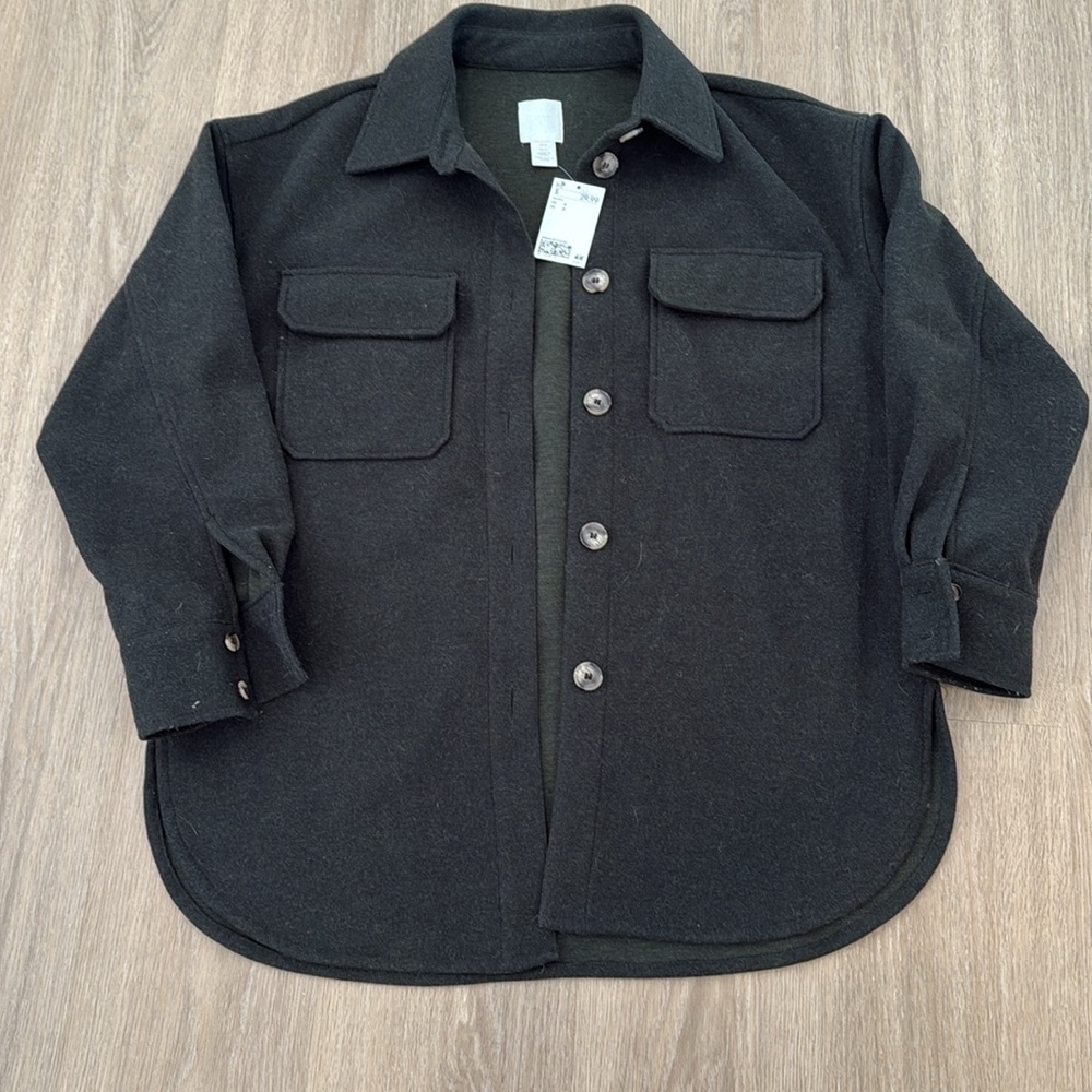 H&M Green Shacket